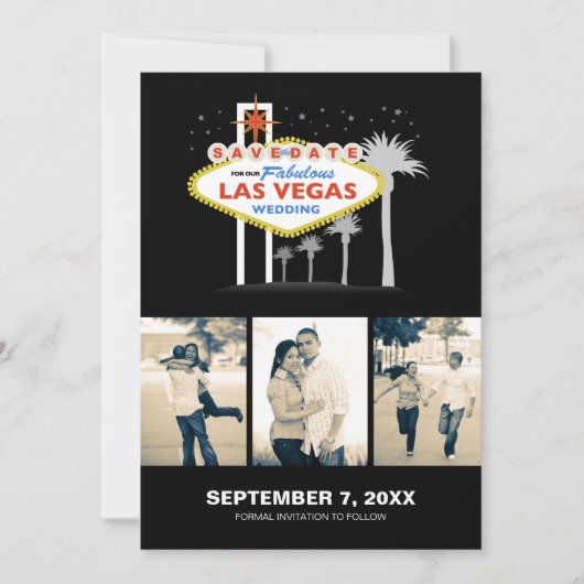 Las Vegas Wedding Save-the-date Save The Date (Voorkant)