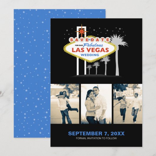 Las Vegas Wedding Save-the-date Save The Date (Voorkant / Achterkant)