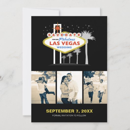 Las Vegas Wedding Save-the-date Save The Date (Voorkant)