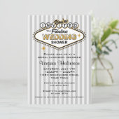 Las Vegas Wedding Shower Uitnodiging (Staand voorkant)