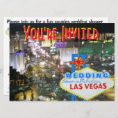 Las Vegas Wedding Shower Uitnodiging (Voorkant / Achterkant)