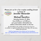 Las Vegas Wedding Shower Uitnodiging (Achterkant)