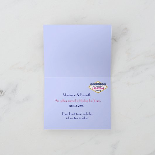 Las Vegas Wedding - sparen de Datum Aankondiging (Binnen)