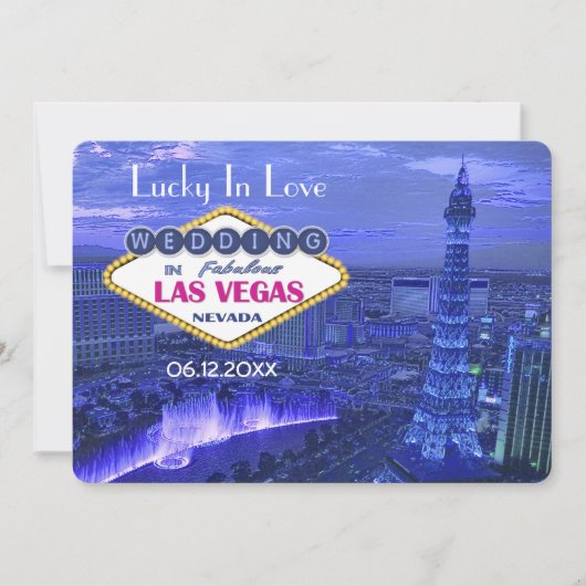 Las Vegas Wedding - sparen de Datum Save The Date (Voorkant)