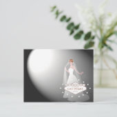 Las Vegas Wedding "Spotlight on Bride" Briefkaart (Staand voorkant)