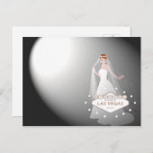 Las Vegas Wedding "Spotlight on Bride" Briefkaart (Voorkant / Achterkant)