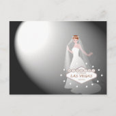 Las Vegas Wedding "Spotlight on Bride" Briefkaart (Voorkant)