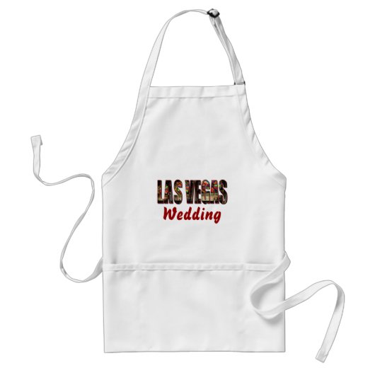 Las Vegas Wedding Standaard Schort (Voorkant)