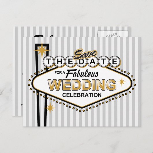 Las Vegas Wedding STD Briefkaart (Voorkant / Achterkant)