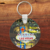 Las Vegas Wedding Strip Uitzicht Sleutelhanger (Voorkant)