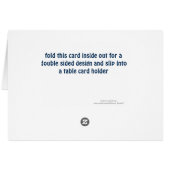 Las Vegas Wedding Table Number tentkaarten (Achterkant Horizontaal)