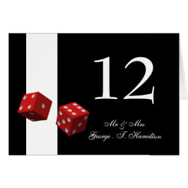 Las Vegas Wedding Table Nummers