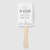 Las Vegas Wedding | Trouwprogramma Hand Fan Handwaaier (Voorkant)