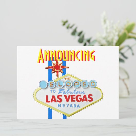 Las Vegas Wedding We hielden de aankondiging van d (Staand voorkant)