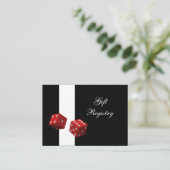 Las Vegas Wedding-wenskaarten Informatiekaartje (Staand voorkant)