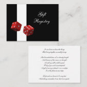 Las Vegas Wedding-wenskaarten Informatiekaartje (Voorkant / Achterkant)