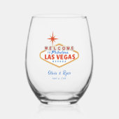 Las Vegas Wedding Wijnglas Zonder Voet (Voorkant)