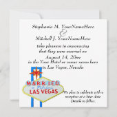 Las Vegas Weddings Aankondiging Fotokaart (Achterkant)