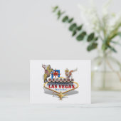 Las Vegas Welcome Bord Visitekaartje (Staand voorkant)