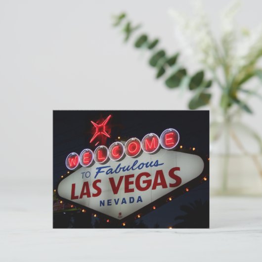 Las Vegas Welcome Briefkaart (Staand voorkant)