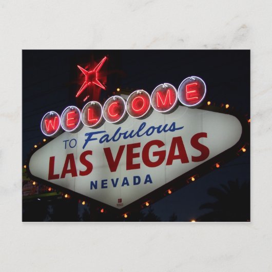 Las Vegas Welcome Briefkaart (Voorkant)