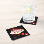 Las Vegas Welcome Sign | ACHTERGRONDKLEUR KIEZEN Kartonnen Onderzetters (Insitu)