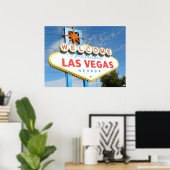 Las Vegas Welcome Sign Closeup Poster Print (Thuiskantoor)