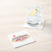 Las Vegas Welcome Sign Jouw tekst Kartonnen Onderzetters (Insitu)