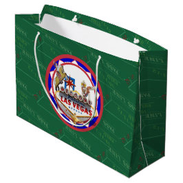 Las Vegas Welcome Sign Red & Blue Poker Chip Groot Cadeauzakje