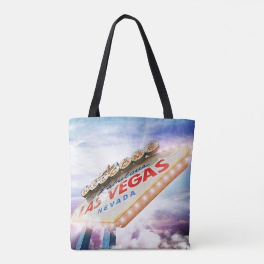 Las Vegas Welcome Sign Tote Bag (Achterkant)