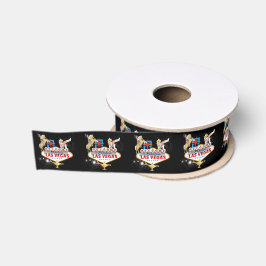 Las Vegas Welkom Bord Grosgrain Lint