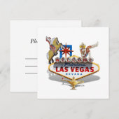 Las Vegas Welkom Bord Kaart (Voorkant / Achterkant)