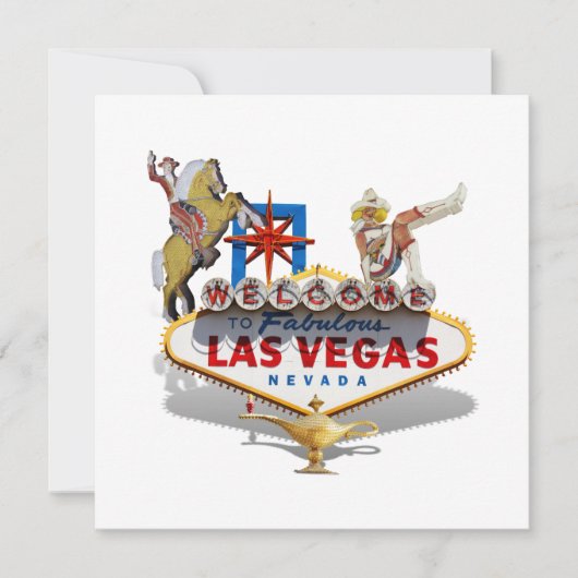 Las Vegas Welkom Bord Kaart (Voorkant)