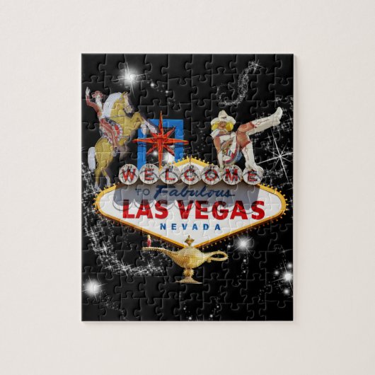 Las Vegas Welkom Bord Legpuzzel (Verticaal)