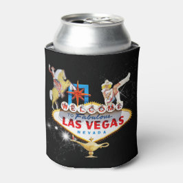 Las Vegas Welkom Bord Tegen Sterrenachtergrond Blikjeskoeler