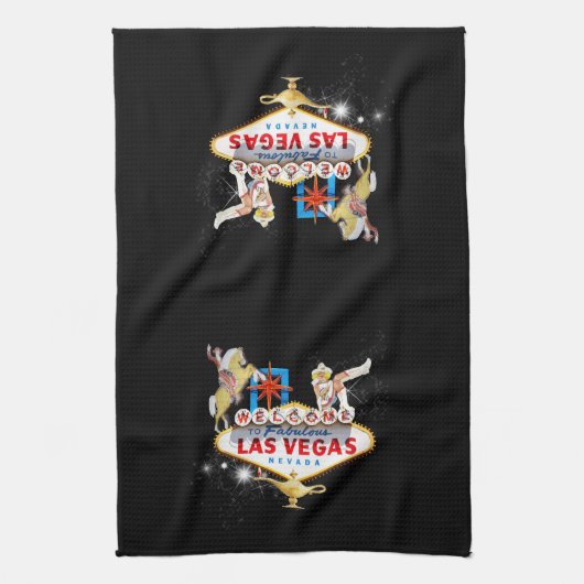 Las Vegas Welkom Bord Theedoek (Verticaal)