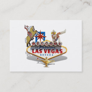 Las Vegas Welkom Bord Visitekaartje