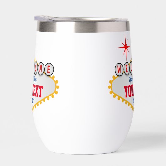 Las Vegas Welkom Jouw tekst (Rechts)