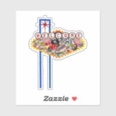 Las Vegas Welkomstbord - Gamblers Delight Sticker (Vel)