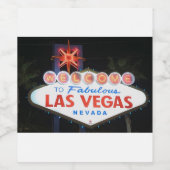 Las Vegas !  Wijn Etiket (Enkel label)