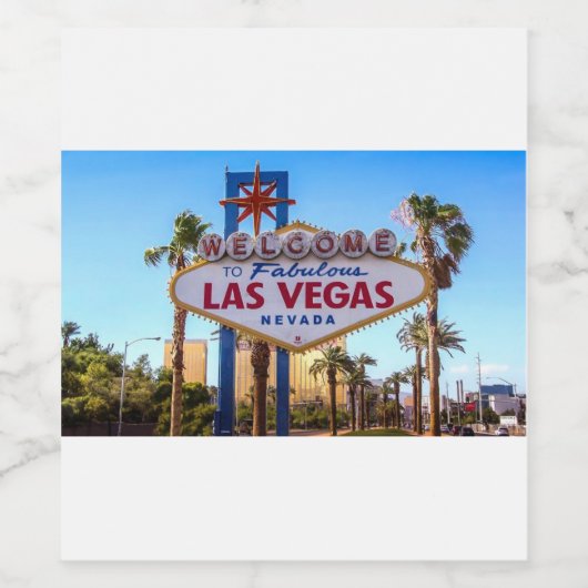 Las Vegas Wijn Etiket (Enkel label)