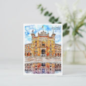 Las Ventas Madrid Spanje Reisplaats Waterverf Briefkaart (Staand voorkant)
