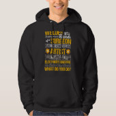 Las voor mannen Funding Welding Gezegde Artist van Hoodie (Voorkant)