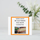 LASAGNA BRIEFKAART (Staand voorkant)