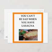 LASAGNA BRIEFKAART (Voorkant / Achterkant)