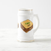 Lasagna cartoon illustratie bierpul (Voorkant rechts)