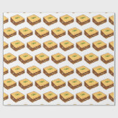 Lasagna cartoon illustratie cadeaupapier (Vlak)