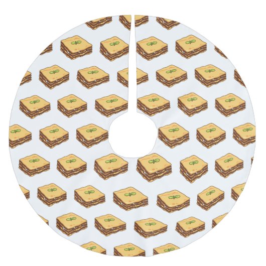 Lasagna cartoon illustratie kerstboom rok (Voorkant)