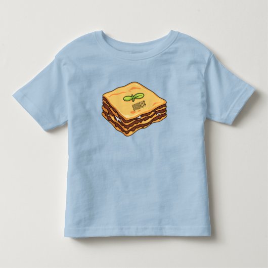 Lasagna cartoon illustratie kinder shirts (Voorkant)