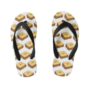 Lasagna cartoon illustratie kinder teenslippers
